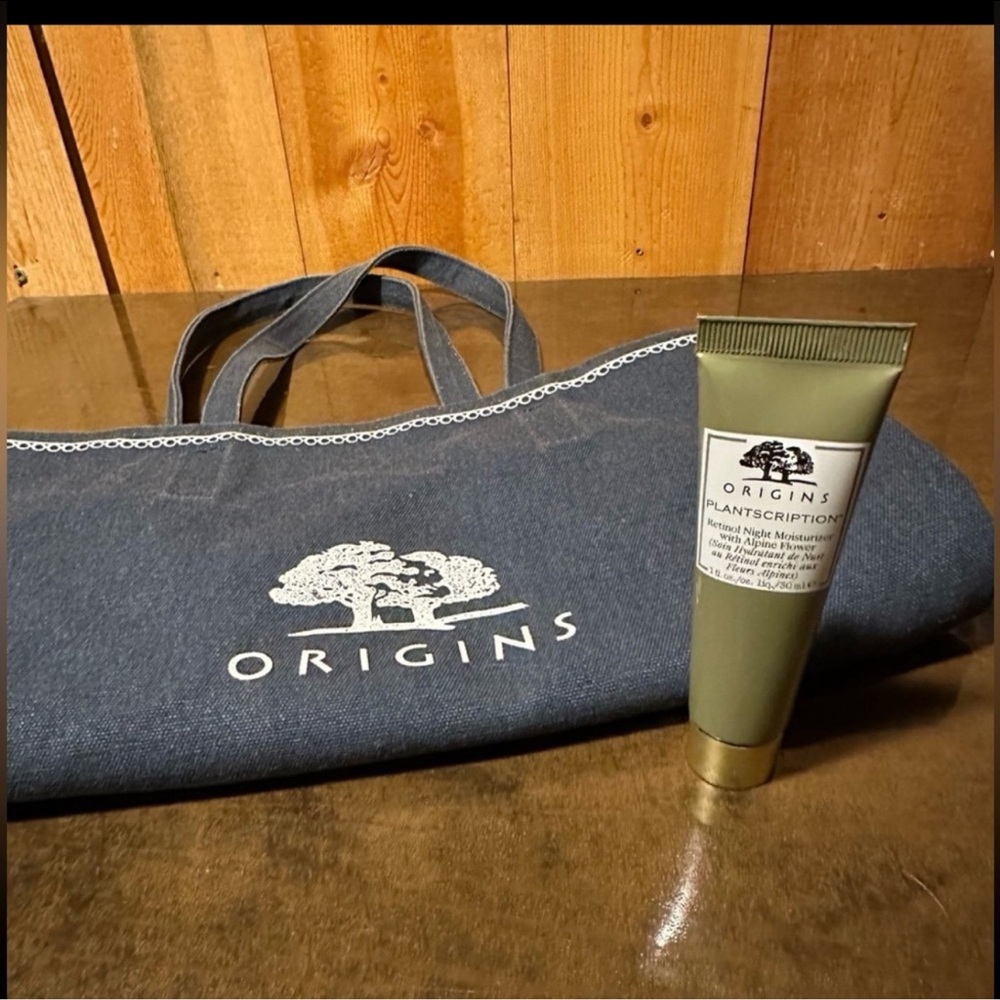 Origins Plantscription Retinol Night Moisturizer full size BN with Origins tote